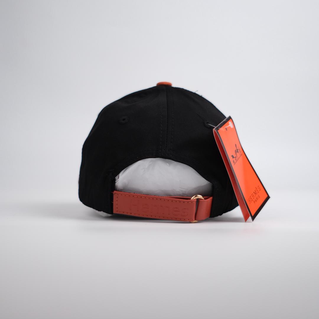 Casquette Hermes2 Noir -Qualité supérieure