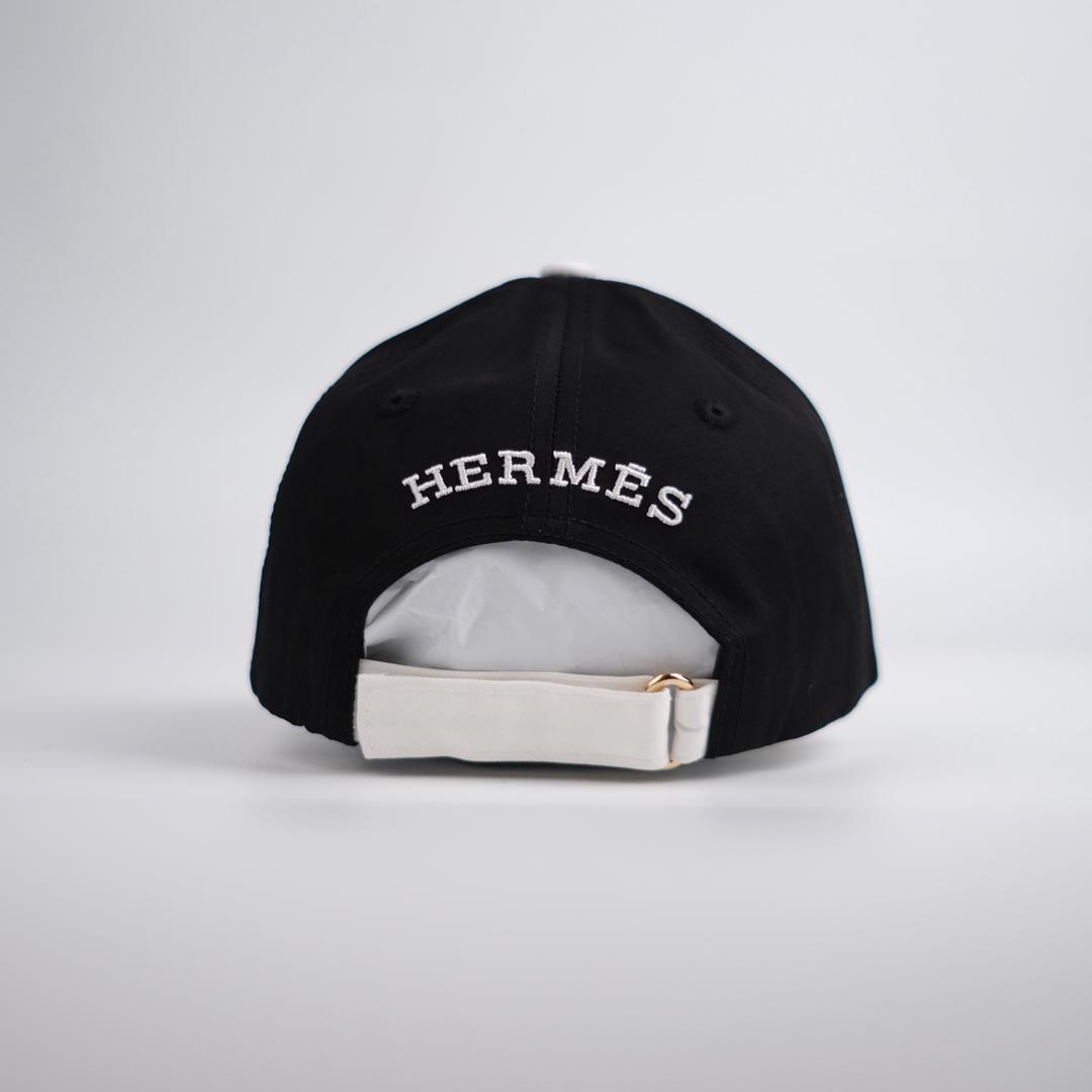 Casquette Hermes Noir Blanc-Qualité supérieure