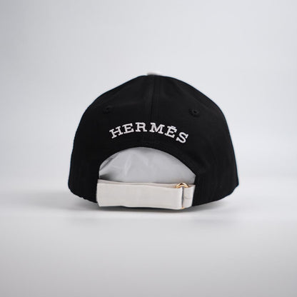 Casquette Hermes Noir Blanc-Qualité supérieure
